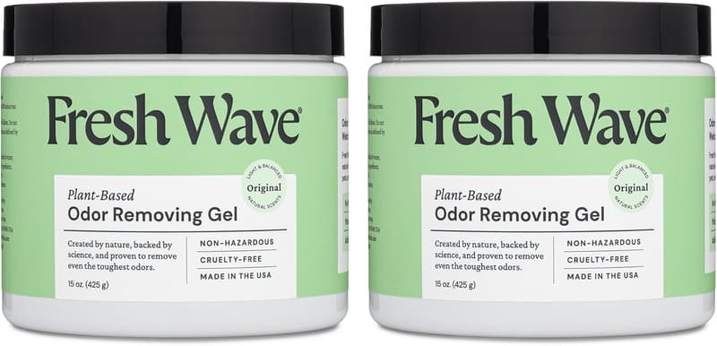 Natural Plant-Based Odor Eliminator Gel - 15 oz, Pack of 2