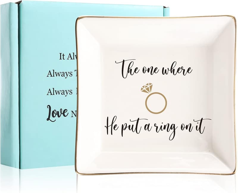 Engagement Gift for Women - Funny Ring Dish Tray