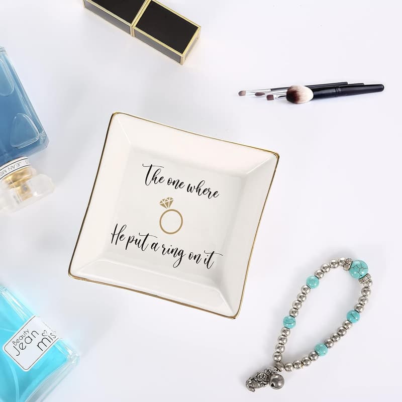 Engagement Gift for Women - Funny Ring Dish Tray