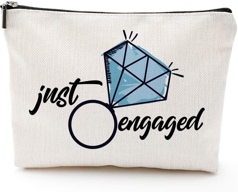 Engagement Gift: Bride Makeup Bag for Newly Engaged