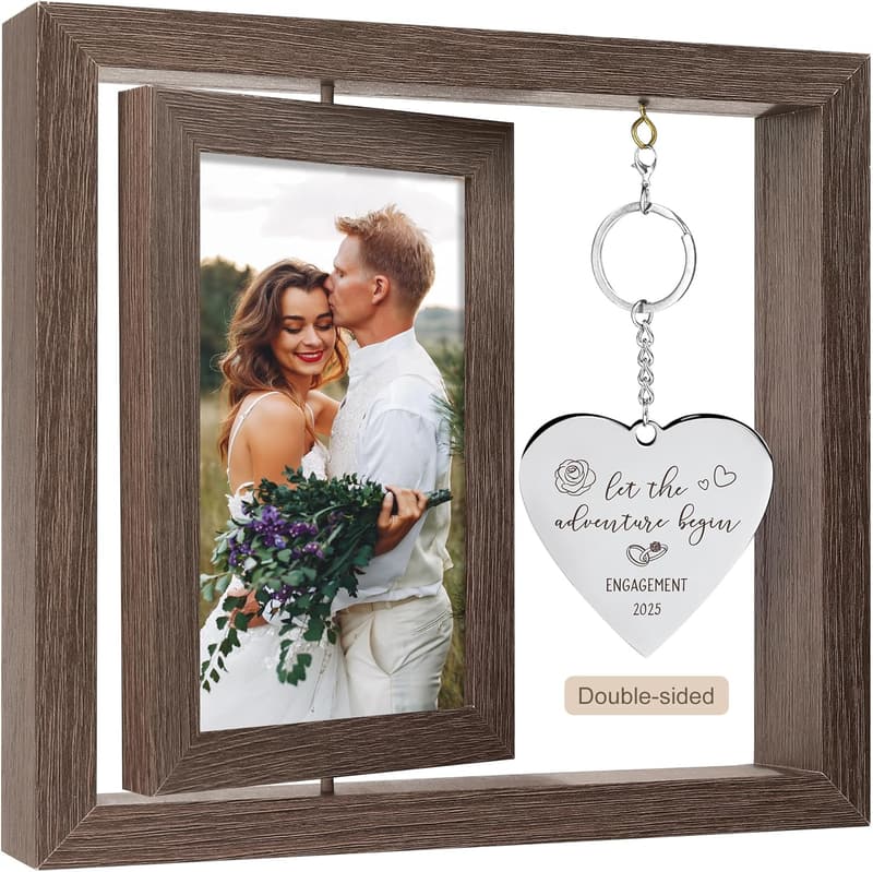 Personalized Engagement Picture Frame for Couples