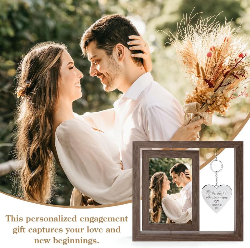Personalized Engagement Picture Frame for Couples