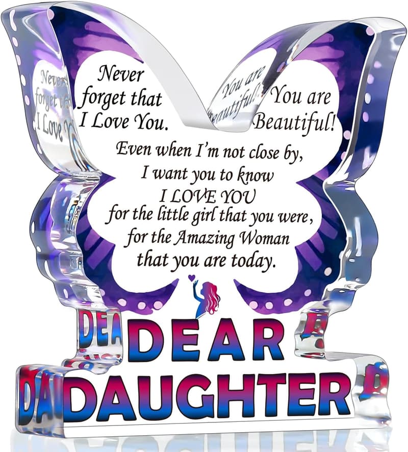 Inspirational Butterfly Plaques for Daughter's Birthday or Mother's Day
