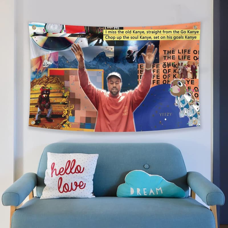 Kanye Flag 3x5 Feet - Durable Wall Banner for Man Cave & Events