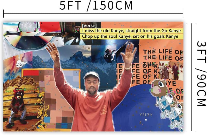 Kanye Flag 3x5 Feet - Durable Wall Banner for Man Cave & Events