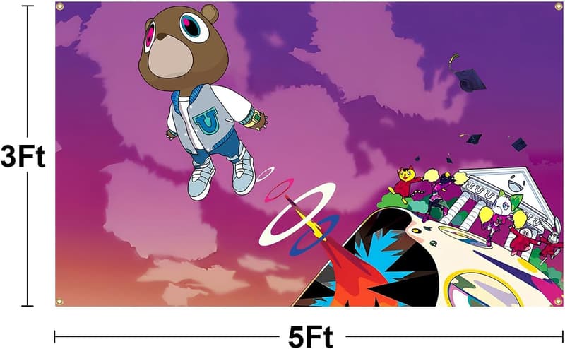 Kanye Album Cover Tapestry - 3x5 Feet Wall Decor for Rooms