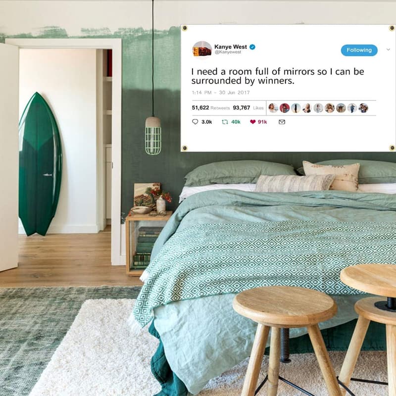 Funny Mirrors Room Banner - 3x5 FT Wall Tapestry for Dorm Decor