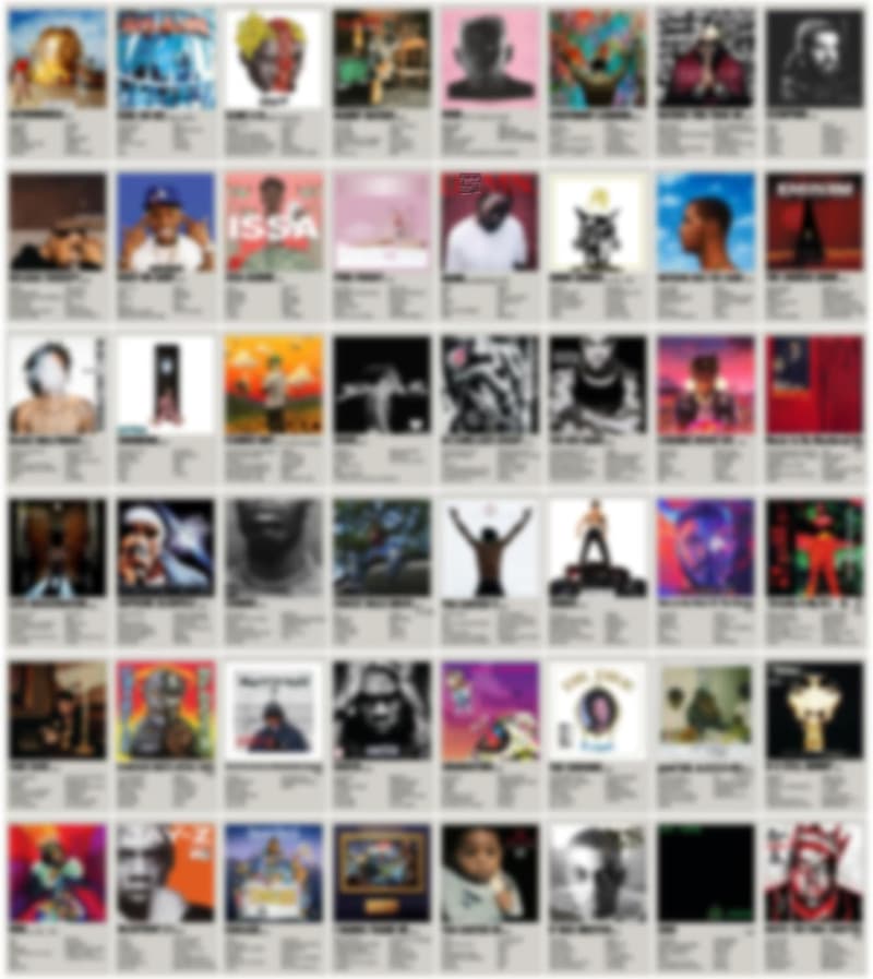 Hip Hop Rappers Wall Collage Kit - 50 Prints for Teens' Room