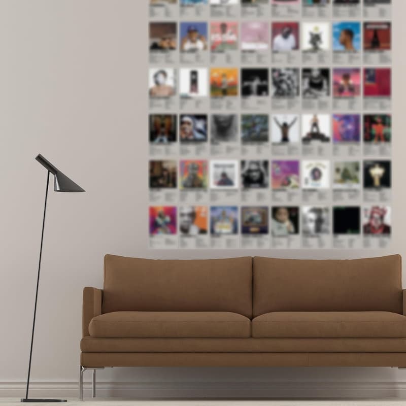 Hip Hop Rappers Wall Collage Kit - 50 Prints for Teens' Room