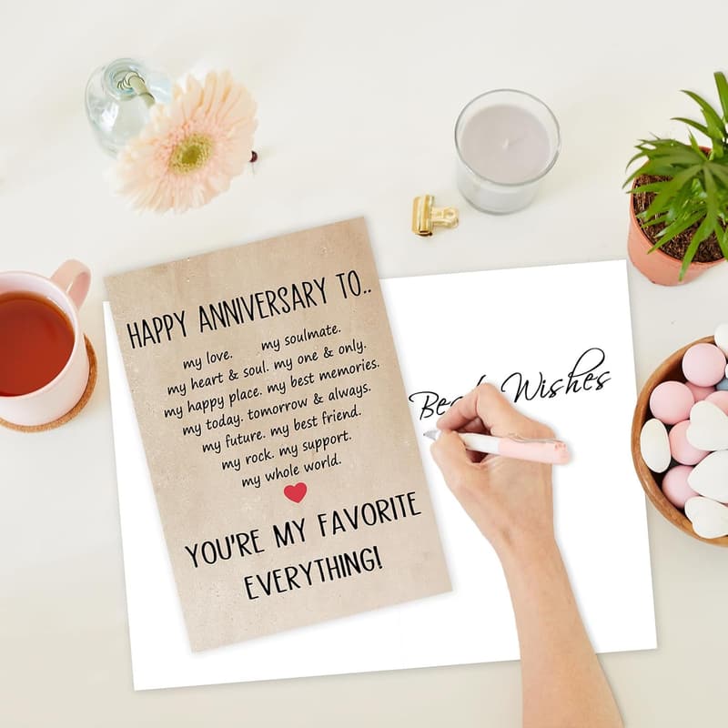 Romantic Anniversary Card for Couples