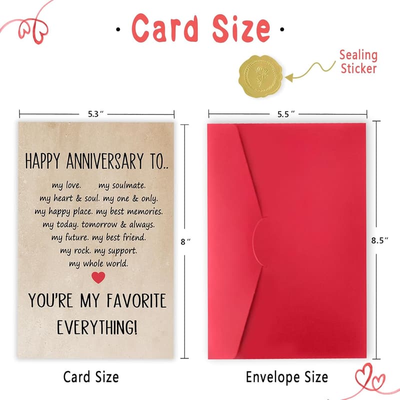 Romantic Anniversary Card for Couples