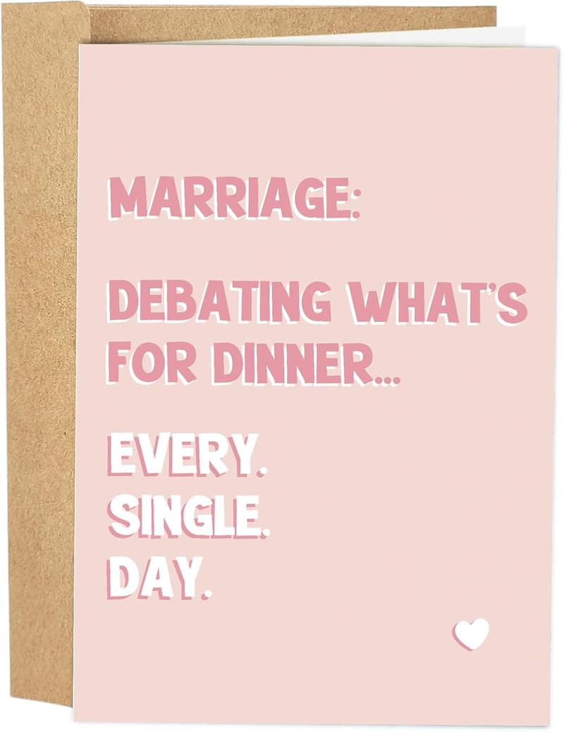 Funny Anniversary Card for Couples: 