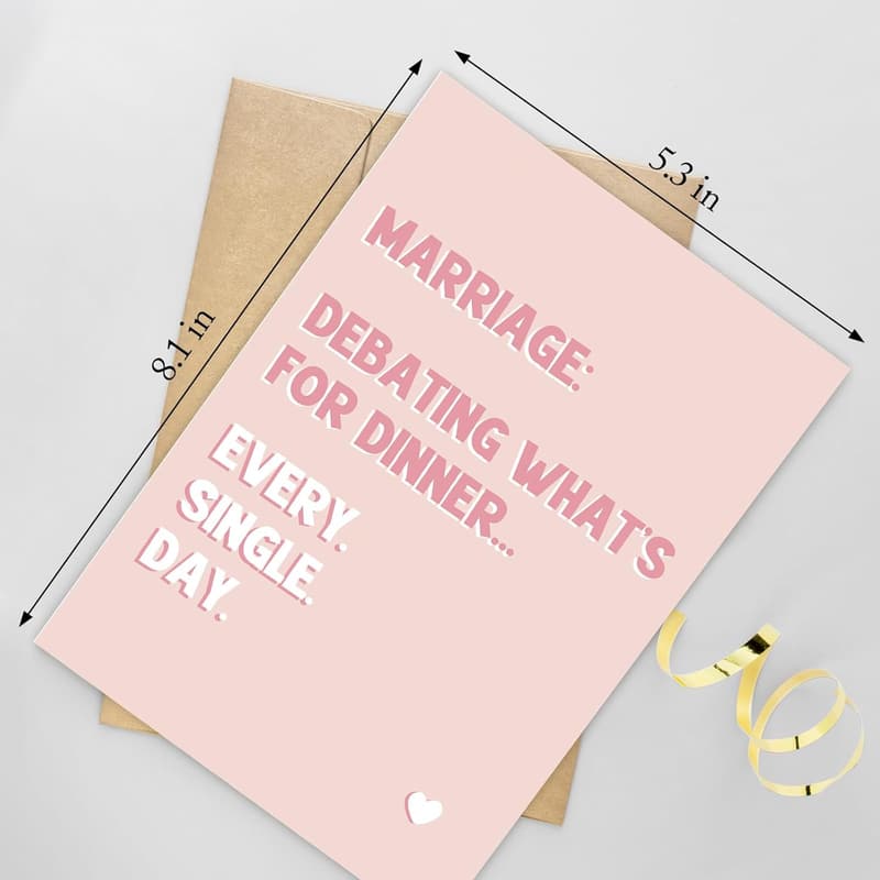 Funny Anniversary Card for Couples: 