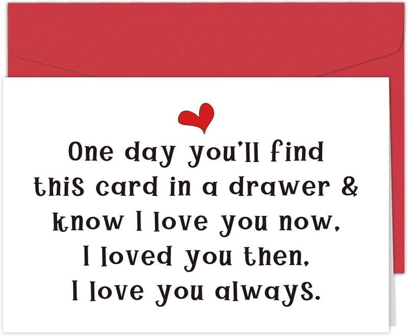 Valentine's Day Anniversary Card for Couples, Keepsake Design