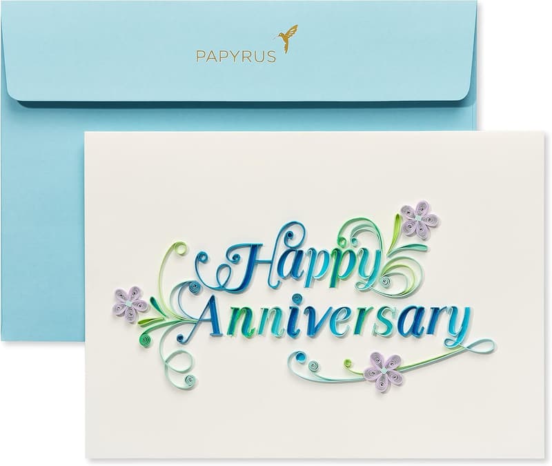 Happy Anniversary Papyrus Premium Blank Quilling Card