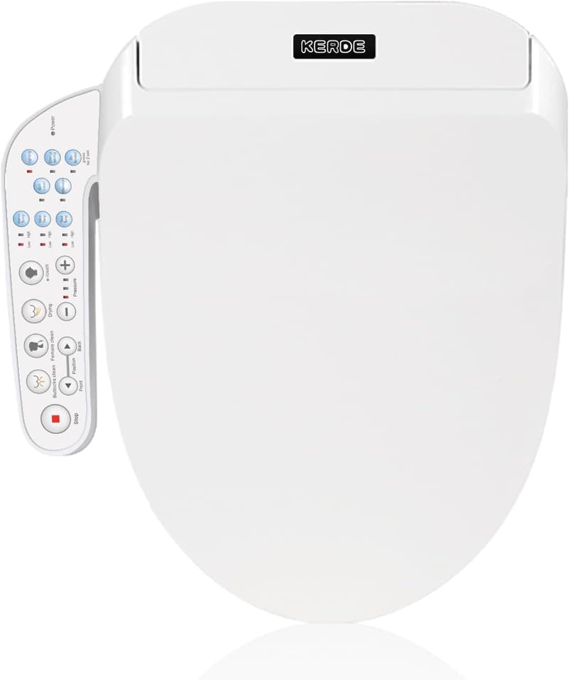 Intelligent Electric Bidet Seat with Warm Water & Slow Close