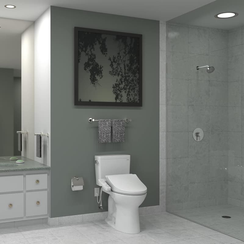 Heated Elongated Bidet Toilet Seat with SoftClose Lid