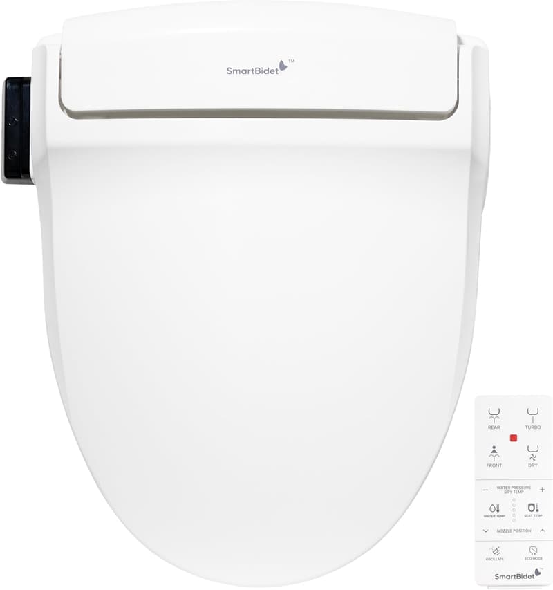 Electric Bidet Toilet Seat with Heated Seating & Remote Control
