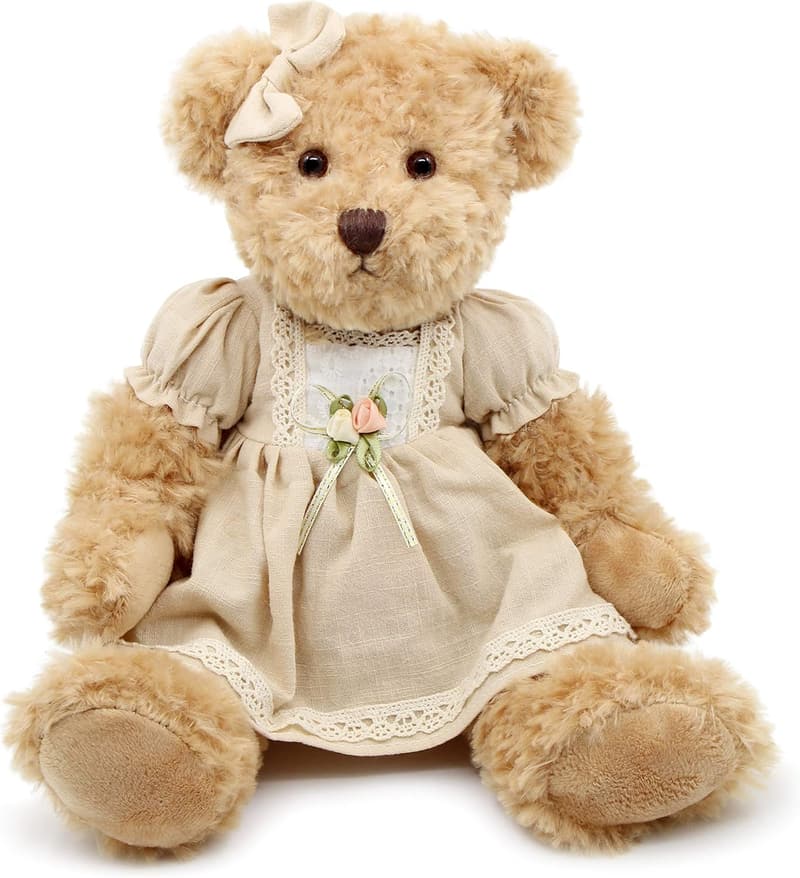 Couple Gift: 2-Pack Cute Plush Teddy Bears (11-inch)