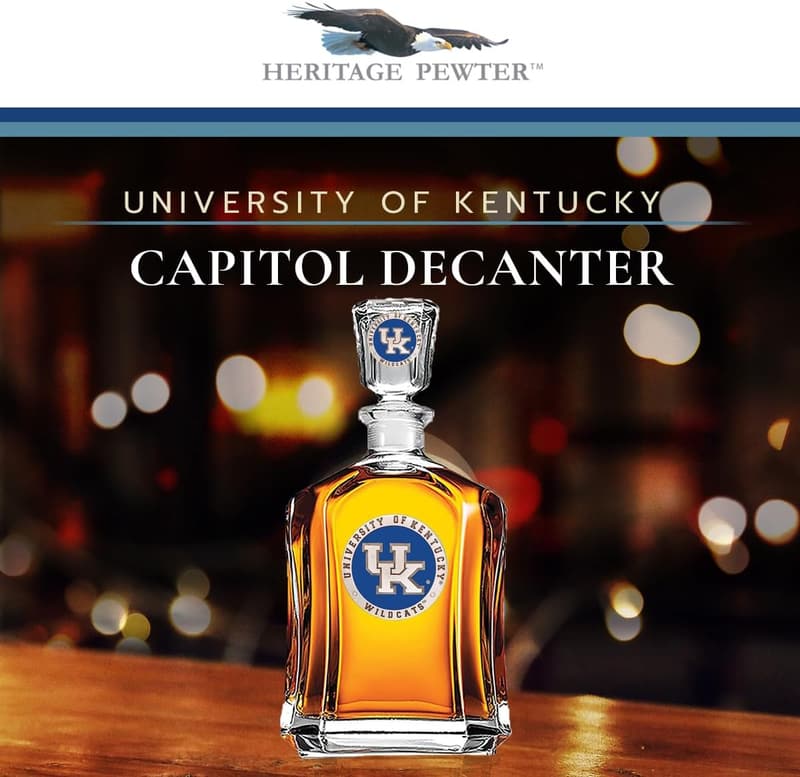Kentucky Capitol 24 oz Whiskey Decanter with Airtight Stopper
