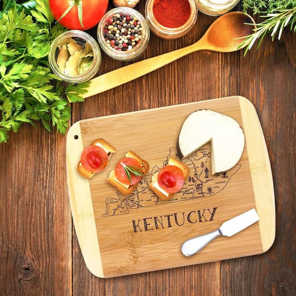 Kentucky State Bamboo Serving & Cutting Board, 11