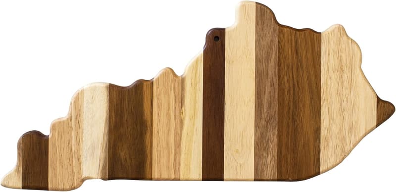 Kentucky State Shaped Bamboo Cutting Board & Serving Platter