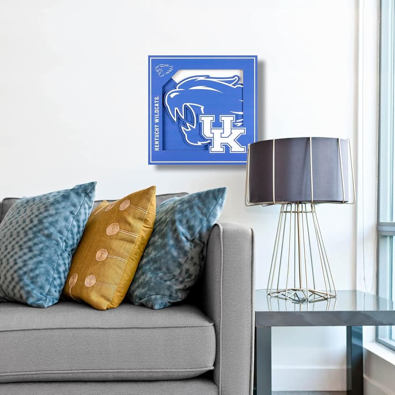 NCAA Kentucky Wildcats 3D Logo Wall Art - 12x12