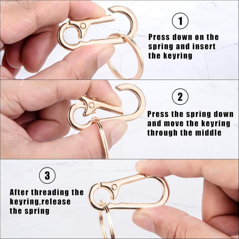 Metal Keychain Organizer for Home & Car Keys