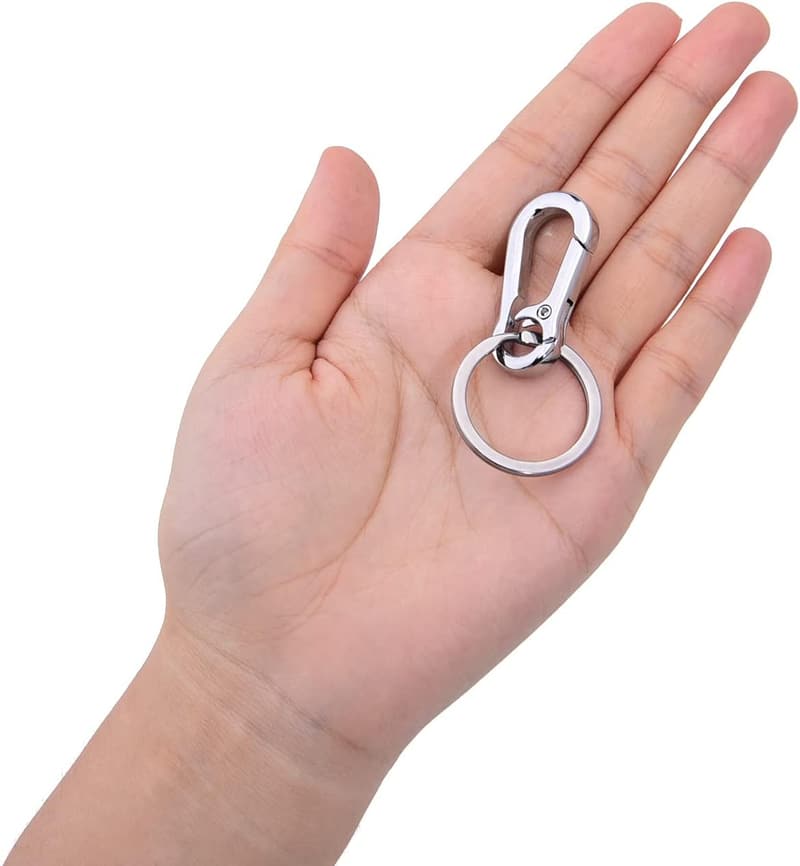 Metal Keychain Organizer - 2-Piece Key Ring Set for Home & Car
