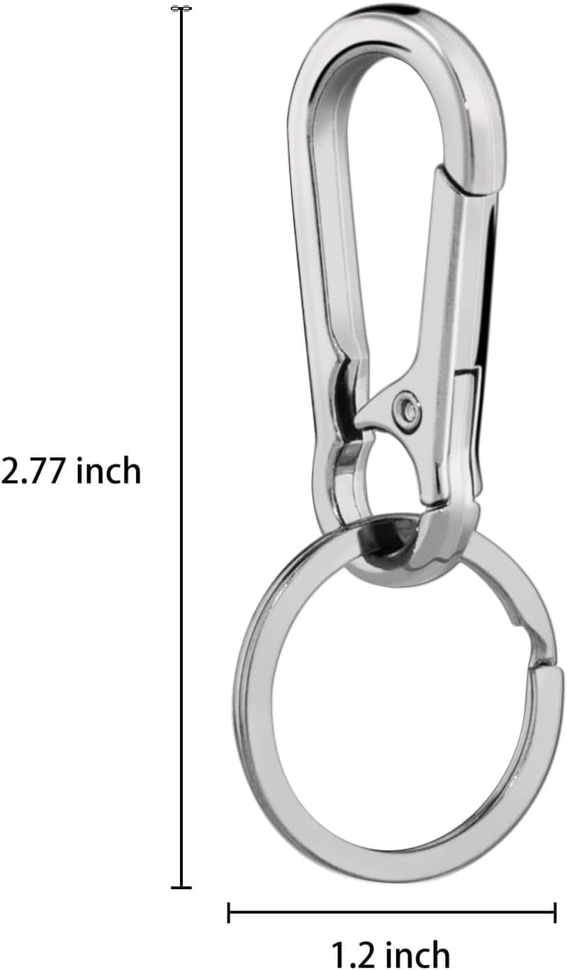 Metal Keychain Organizer - 2-Piece Key Ring Set for Home & Car