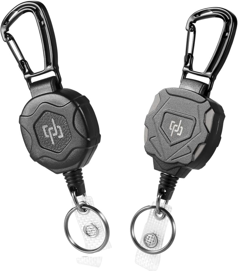 Heavy-Duty Tactical ID Badge Reel with 32” Retractable Cord
