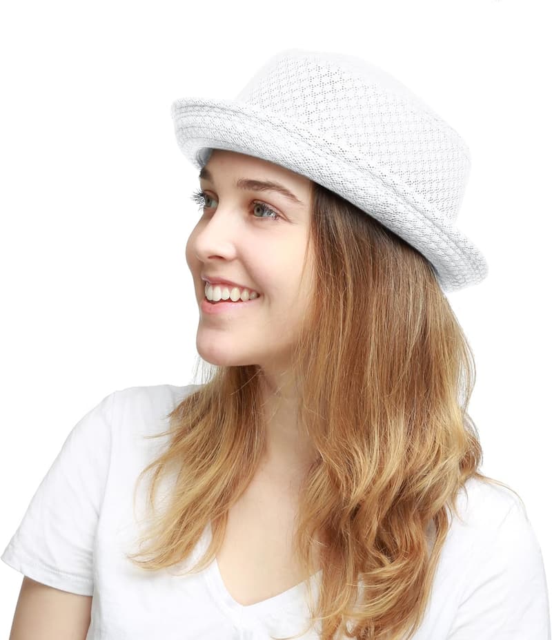 Lightweight Unisex Cool Mesh Pork Pie Hat