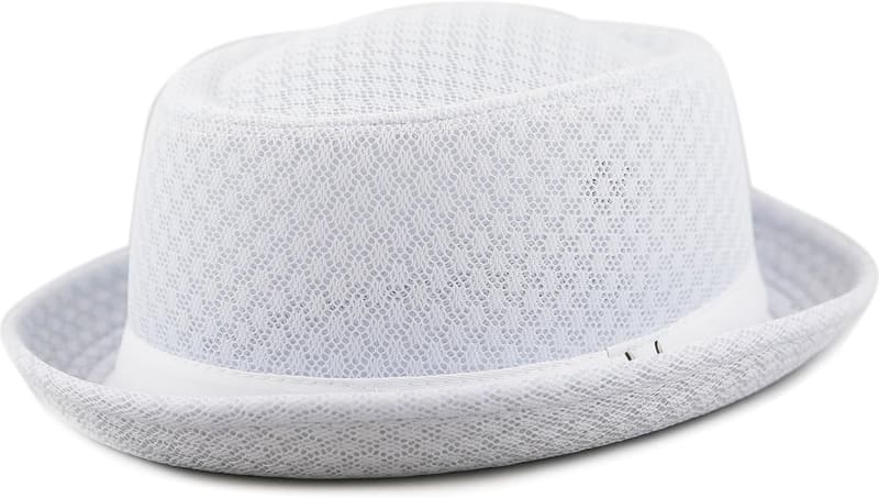 Lightweight Unisex Cool Mesh Pork Pie Hat