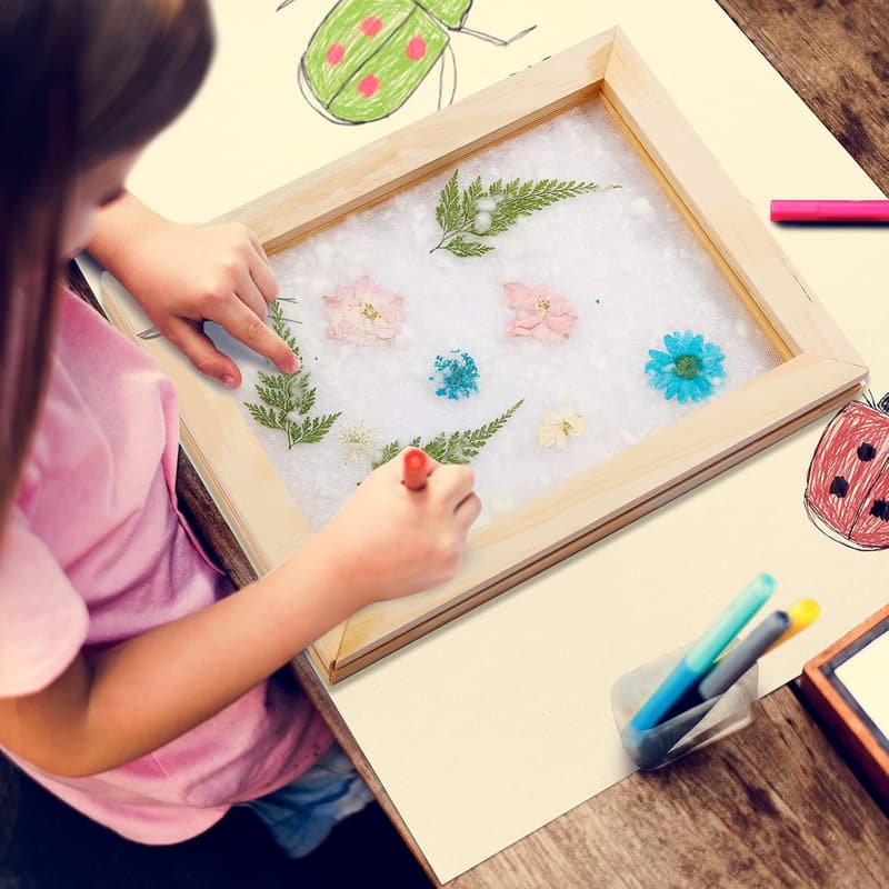 DIY Wooden Paper Making Kit with Molds (A4, A5, A6)