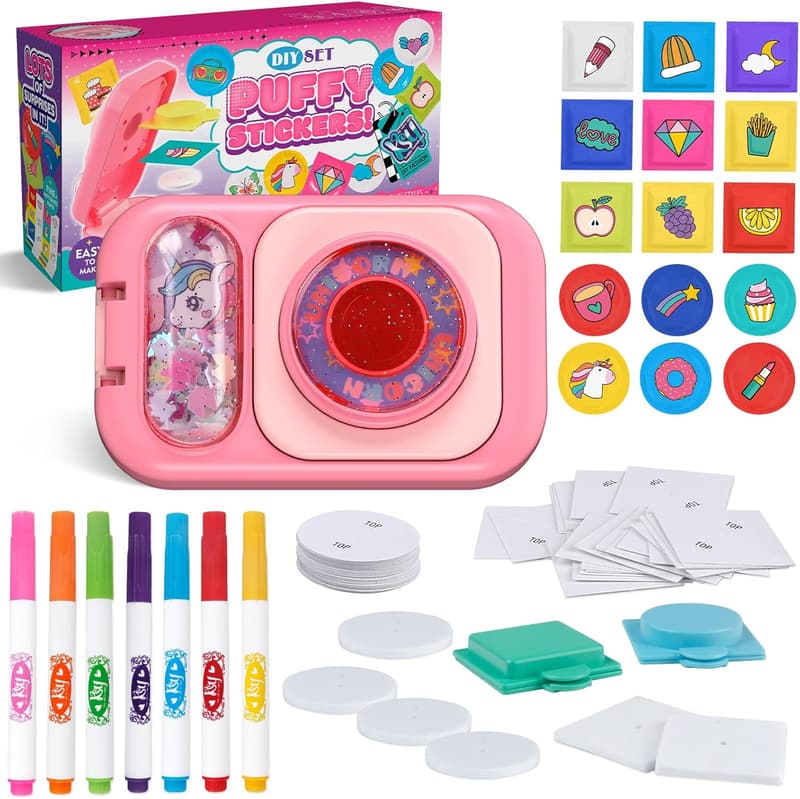 DIY 3D Puffy Sticker Maker Kit for Kids Ages 6-10