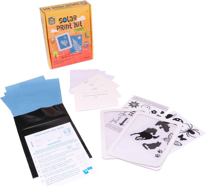 Sun Print Paper Kit for Kids – 36 Sheets & Stencils, Ages 5+