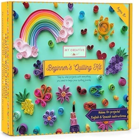 Beginner's Quilling Kit for Kids & Adults - DIY Craft with Tools