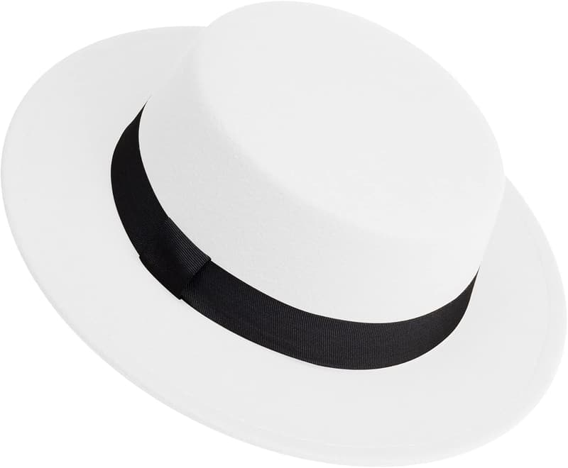 Classic Fedora Hat - Wide Brim Felt for Men & Women
