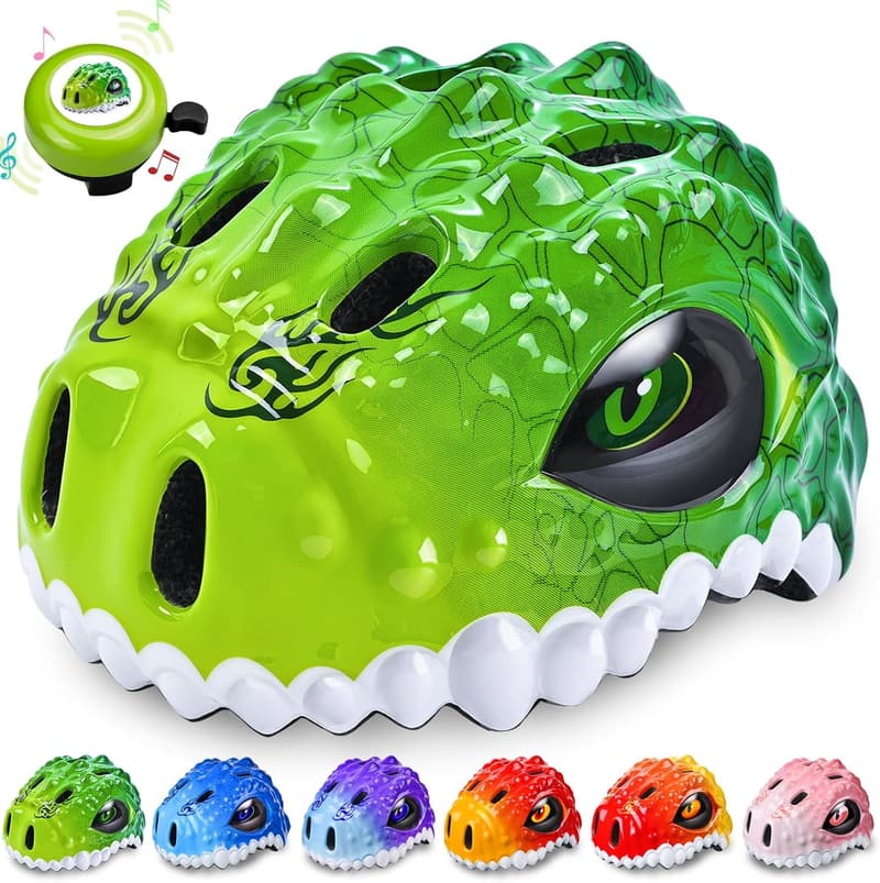Adjustable 3D Kids Bike Helmet for Boys and Girls