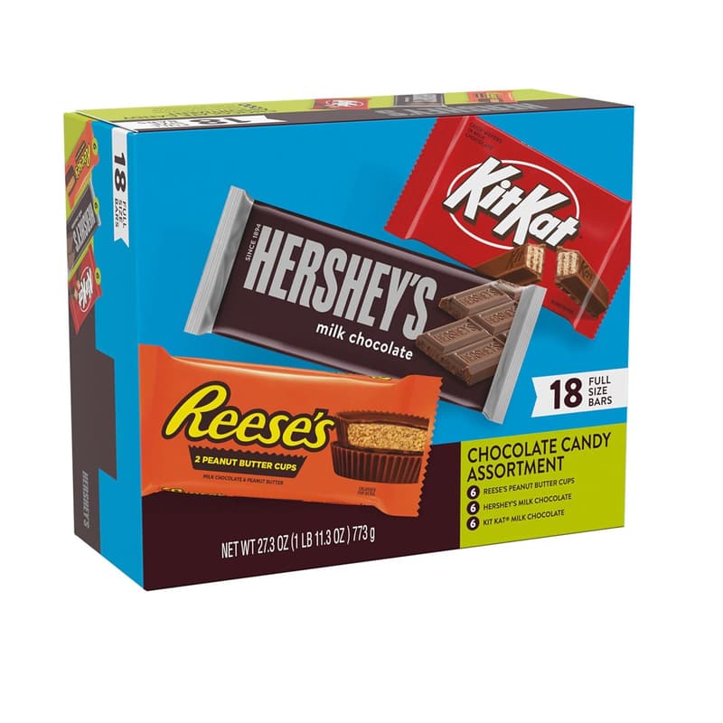 Assorted Milk Chocolate Variety Box - HERSHEY'S & KIT KAT, 27.3 oz