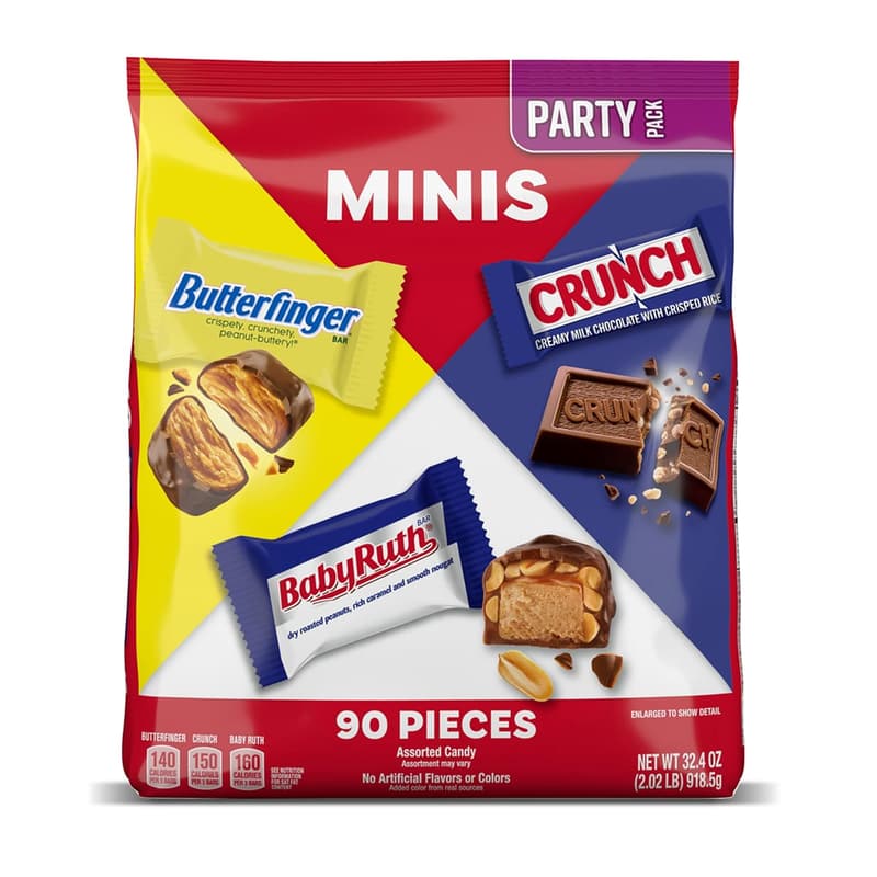 Assorted Mini Candy Bars Bulk Pack - 90 Count