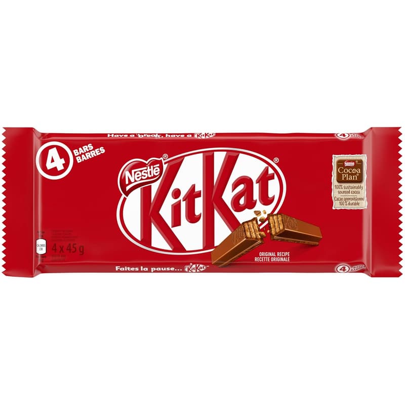 Kit Kat 4-Finger Chocolate Bars Multipack (4 x 45g)