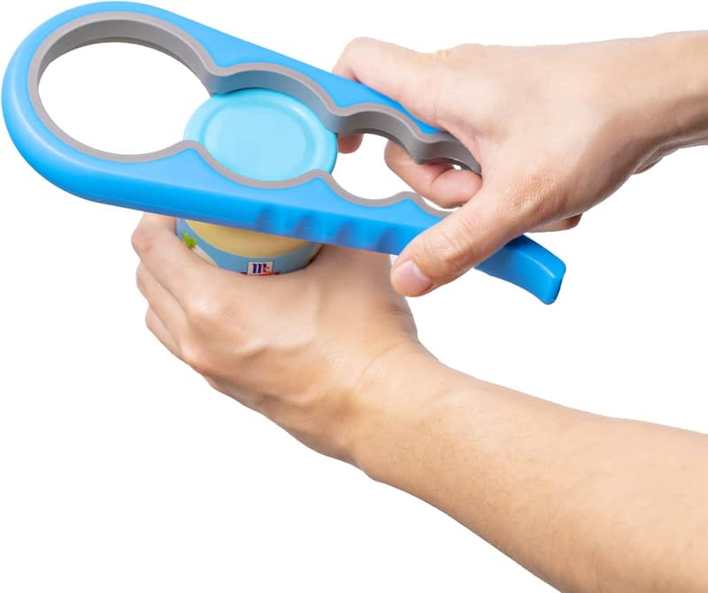 Anti-Skid Jar Opener for Seniors and Small Hands - Blue