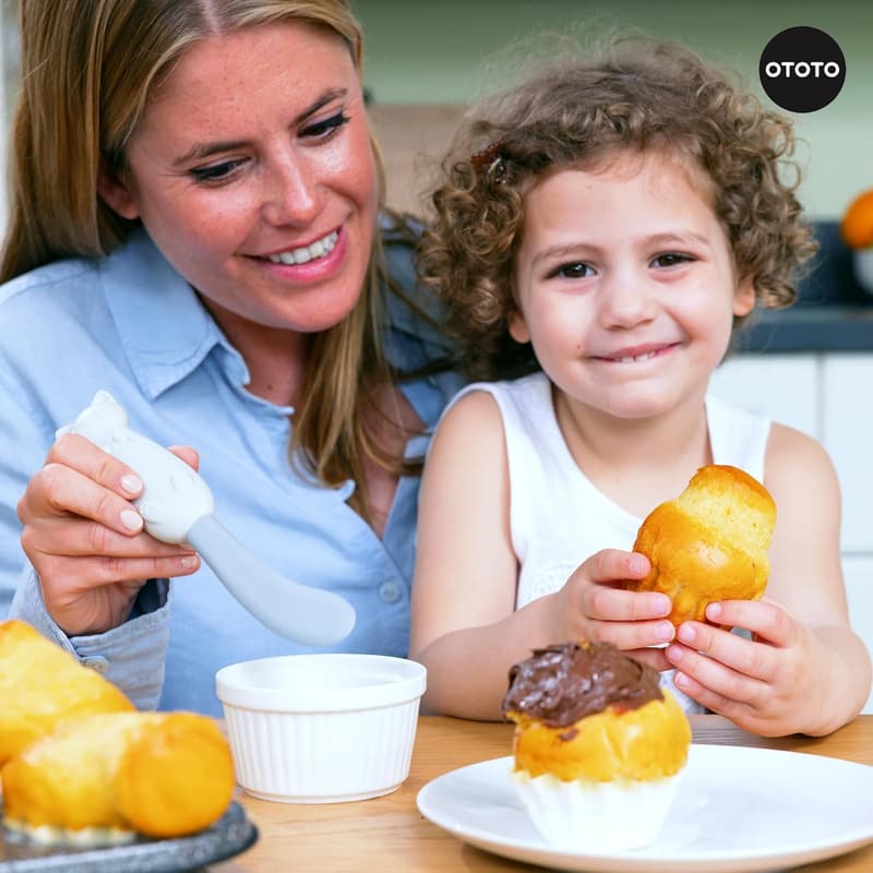 Cute Silicone Jar Scraper Spatula - BPA-Free Kitchen Gadget