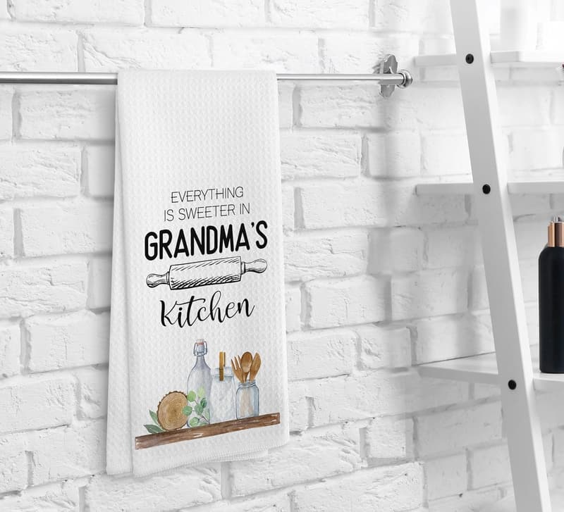 Grandma's Kitchen Towels Set - 16x24 Inch Gift Idea