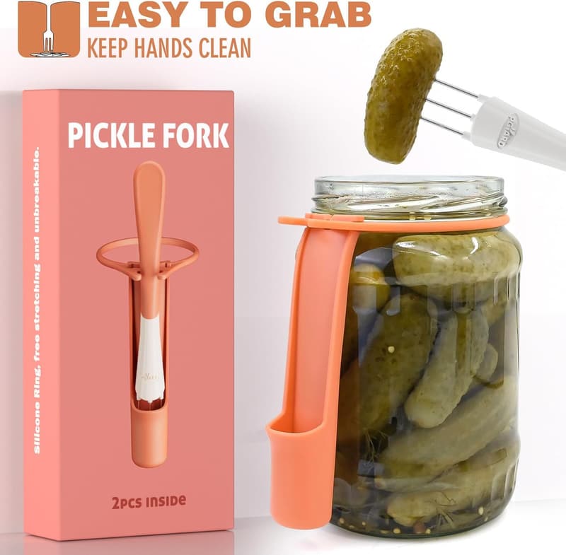 2 Pack Pickle Forks - Kitchen Gadget for Pickles and Olives