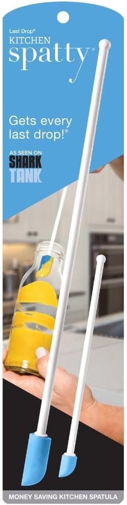 Blue Spatula Set for Cooks – 6 & 12 Inch Jar Scrapers