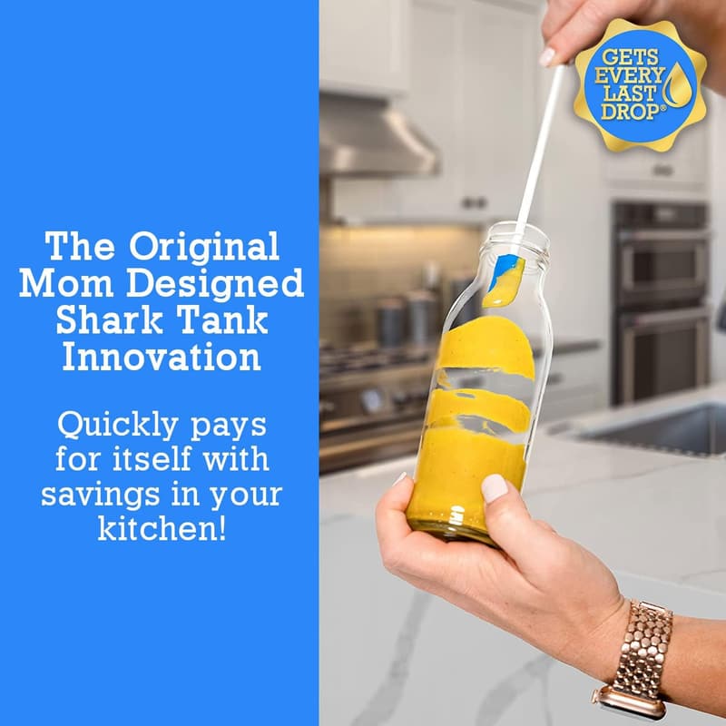 Blue Spatula Set for Cooks – 6 & 12 Inch Jar Scrapers