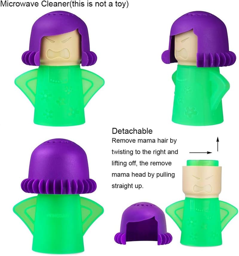 Microwave Steam Cleaner – Angry Mama with Vinegar & Water