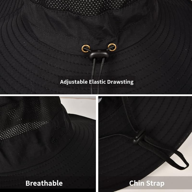 Summer Fishing Hat for Men and Women - UPF 50+ Wide Brim
